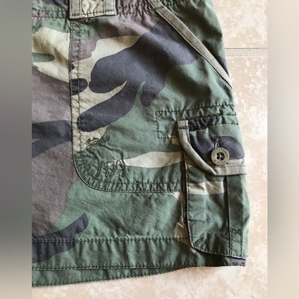 Y2k vintage Abercrombie camo low rise mini skirt - Picture 6 of 16